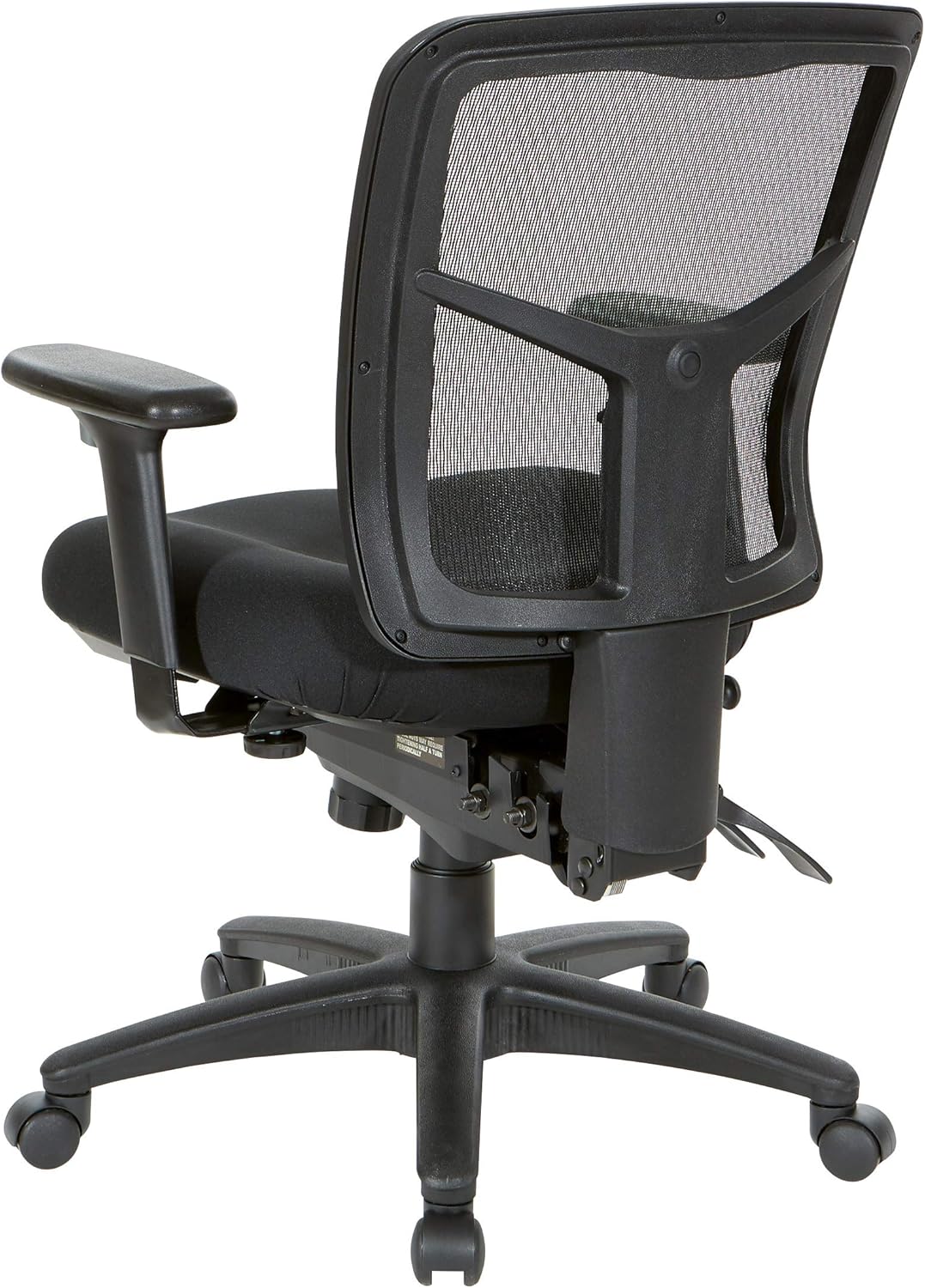 NEW - Office Star ProGrid Breathable Mesh Manager's Office Chair with Adjustable Seat Height, Multi-Function Tilt Control and Seat Slider, Mid Back, Coal FreeFlex Fabric - Retail $205