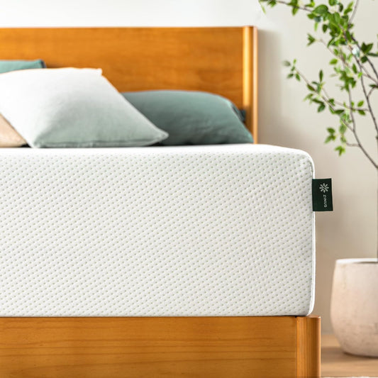 NEW - ZINUS QUEEN 10 Inch Green Tea Memory Foam Mattress [New Version], Queen, Fiberglass free, Medium Firm Feel, Zoned Pressure Relief, Certified Safe Foams & Fabric, Mattress in A Box - Retail $219
