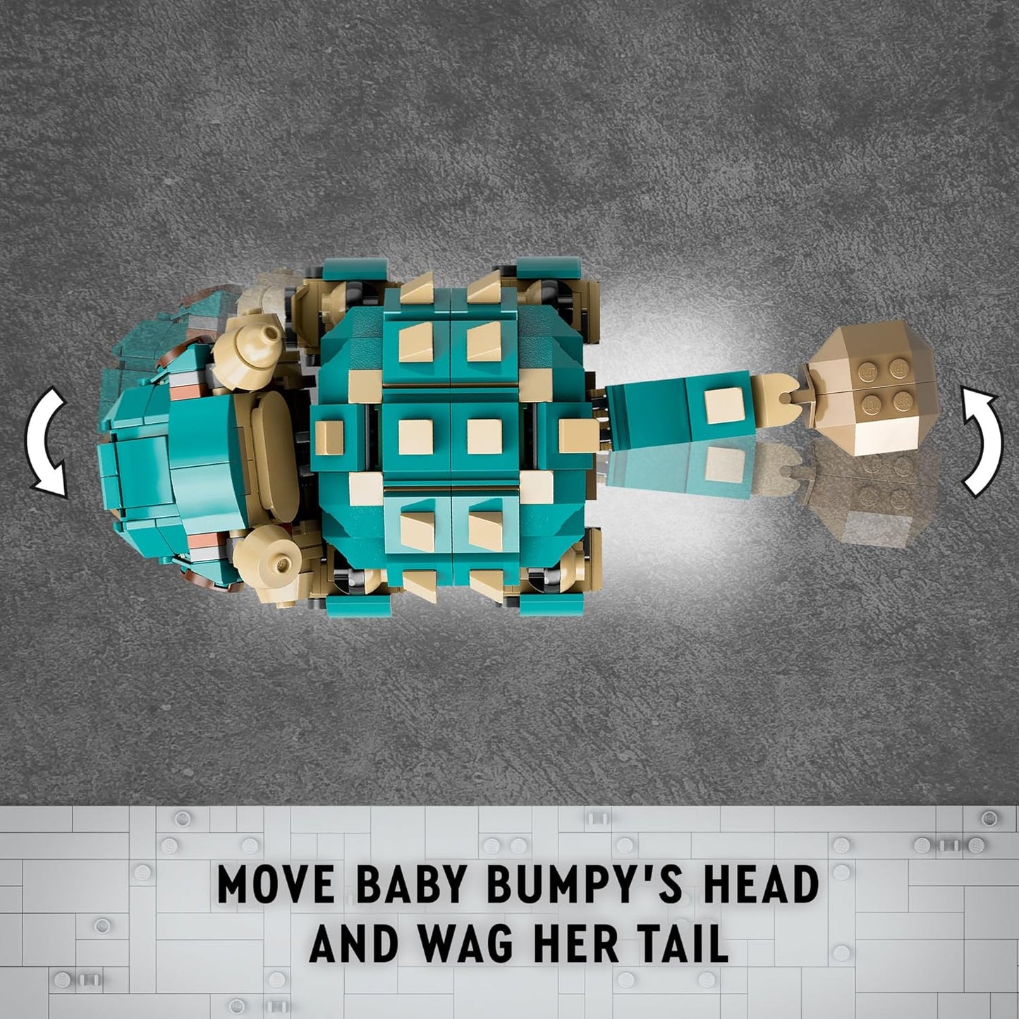 LEGO Jurassic World Baby Bumpy: Ankylosaurus Dinosaur Toy for Camp Cretaceous Fans and Kids Aged 7 Plus, Fun Build-a-Dinosaur Jurassic Park Toy for Boys and Girls, Animal Toy Playset, 76962