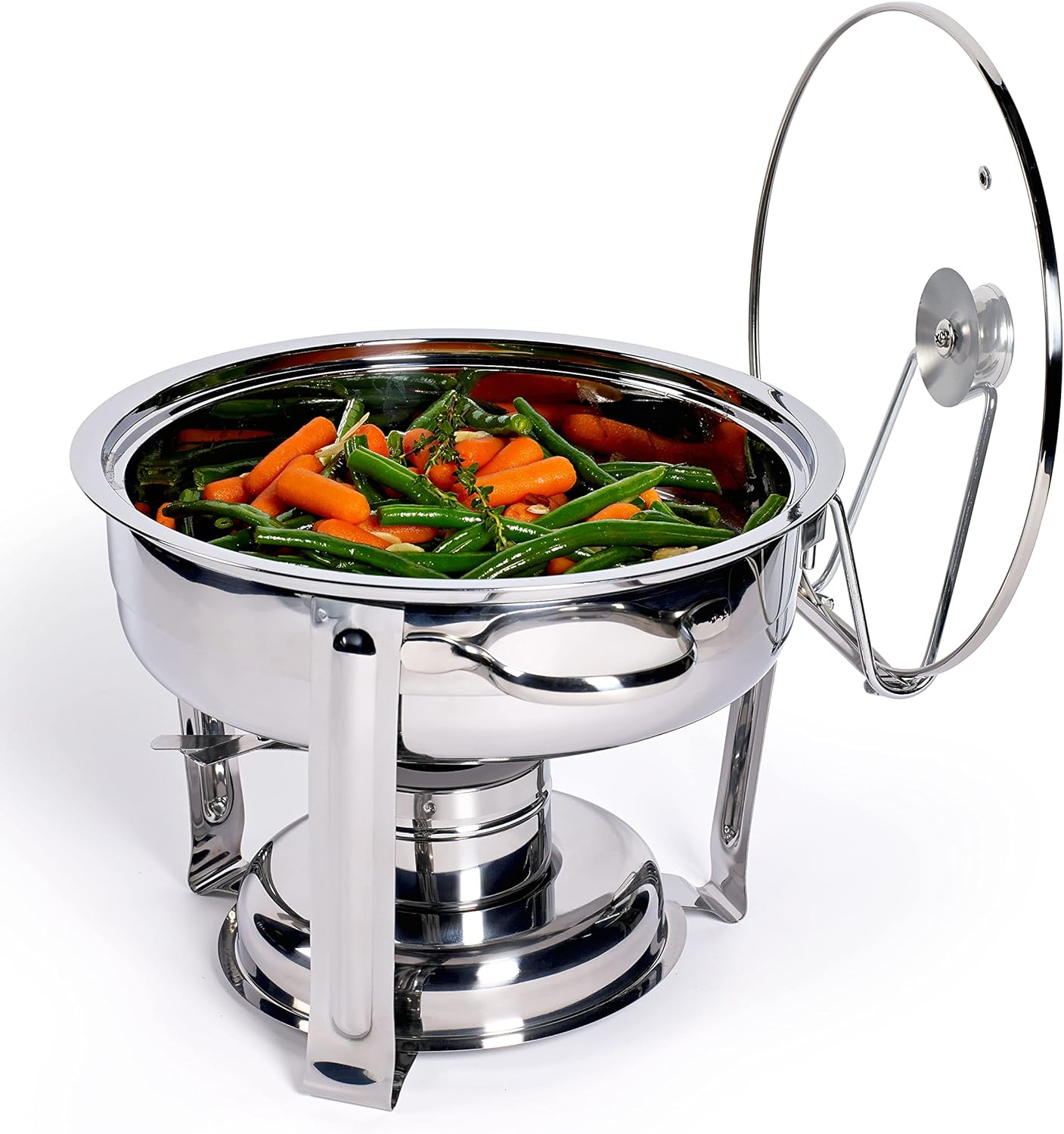 NEW - Denmark Round Chafing Dish, 4 Quart, Stainless Steel, 7-Piece - Retail $19