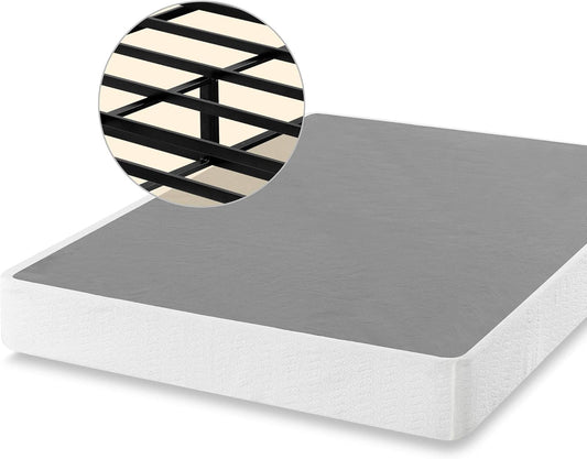 ZINUS 9 Inch Metal Smart Box Spring, Mattress Foundation, Strong Metal Frame, Easy Assembly, Queen - Retail $189