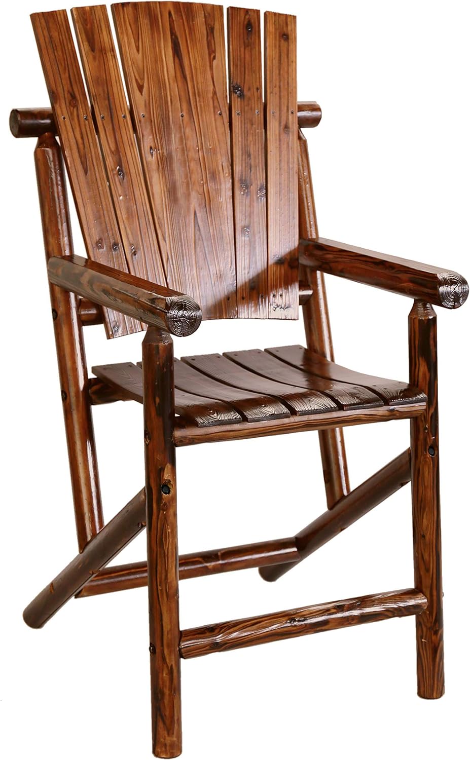 Leigh Country Bar Arm Chair with Star, Solid Back - Retail $131