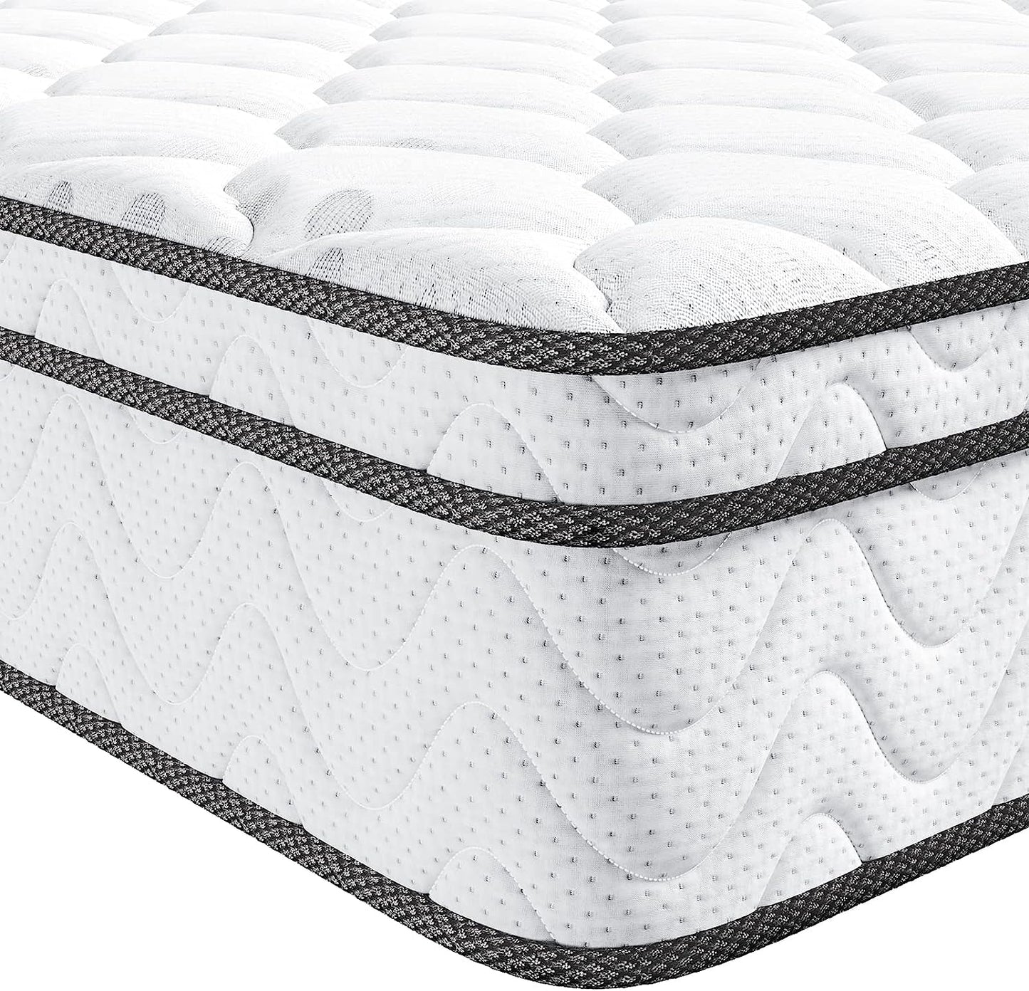 NEW - Vesgantti TWIN XL Mattress, 10 Inch Hybrid Mattress with Memory Foam & Pocket Spring, Ergonomic Design & Pressure Relief, Medium Firm Feel Mattress in a Box (39 x 80 x10 Inches) - Retail $259