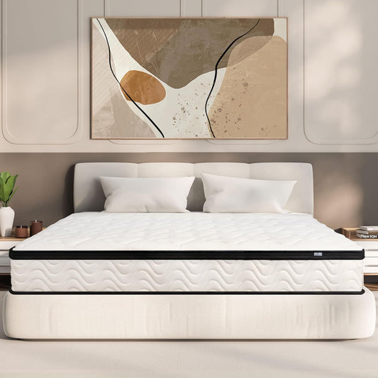 NEW - MOLBIUS QUEEN Mattress | 12 Inch Queen Size Hybrid Mattresses in a Box | Medium Firm Memory Foam and Individual Pocket Springs | Fiberglass Free Bed Mattress | Breathable | CertiPUR-US - Retail $229
