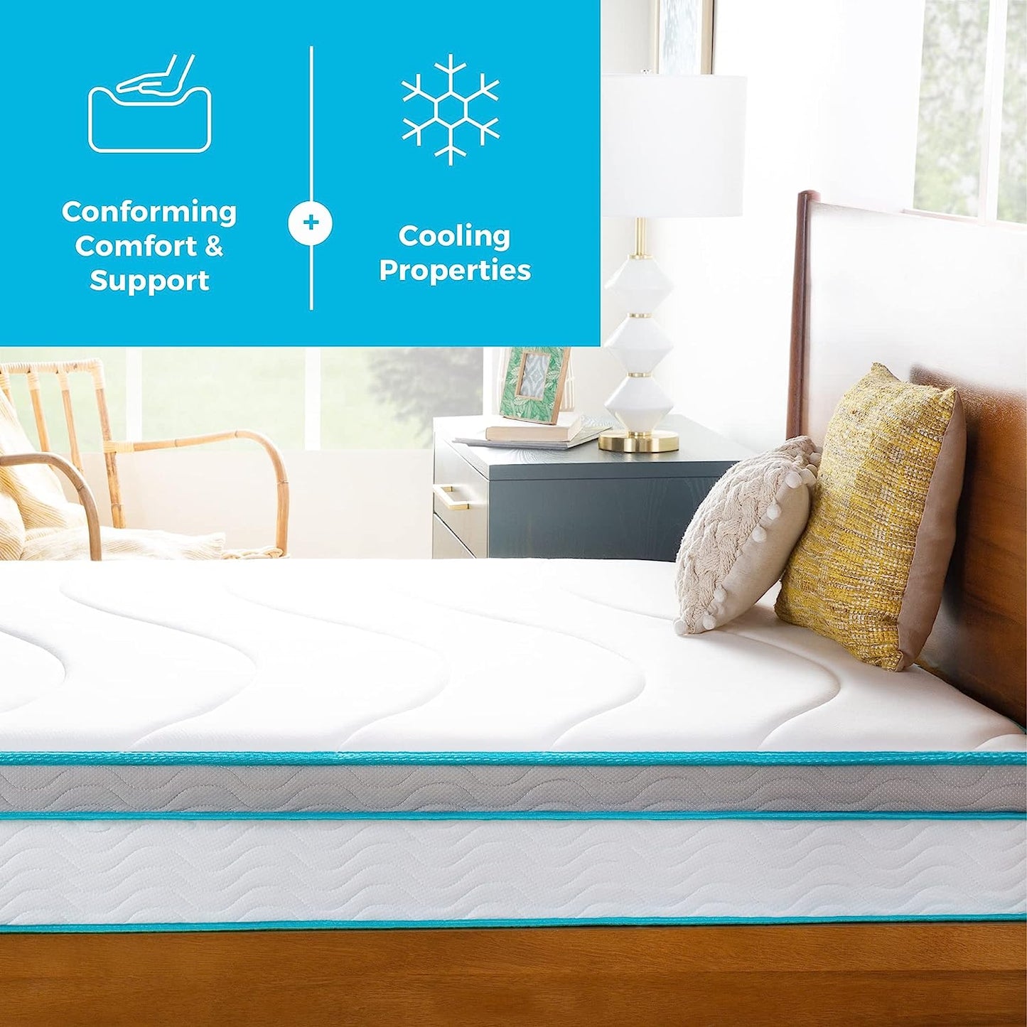 NEW - LINENSPA 8 Inch Memory Foam and Innerspring Hybrid Mattress, Twin, Medium Firm - Retail $129