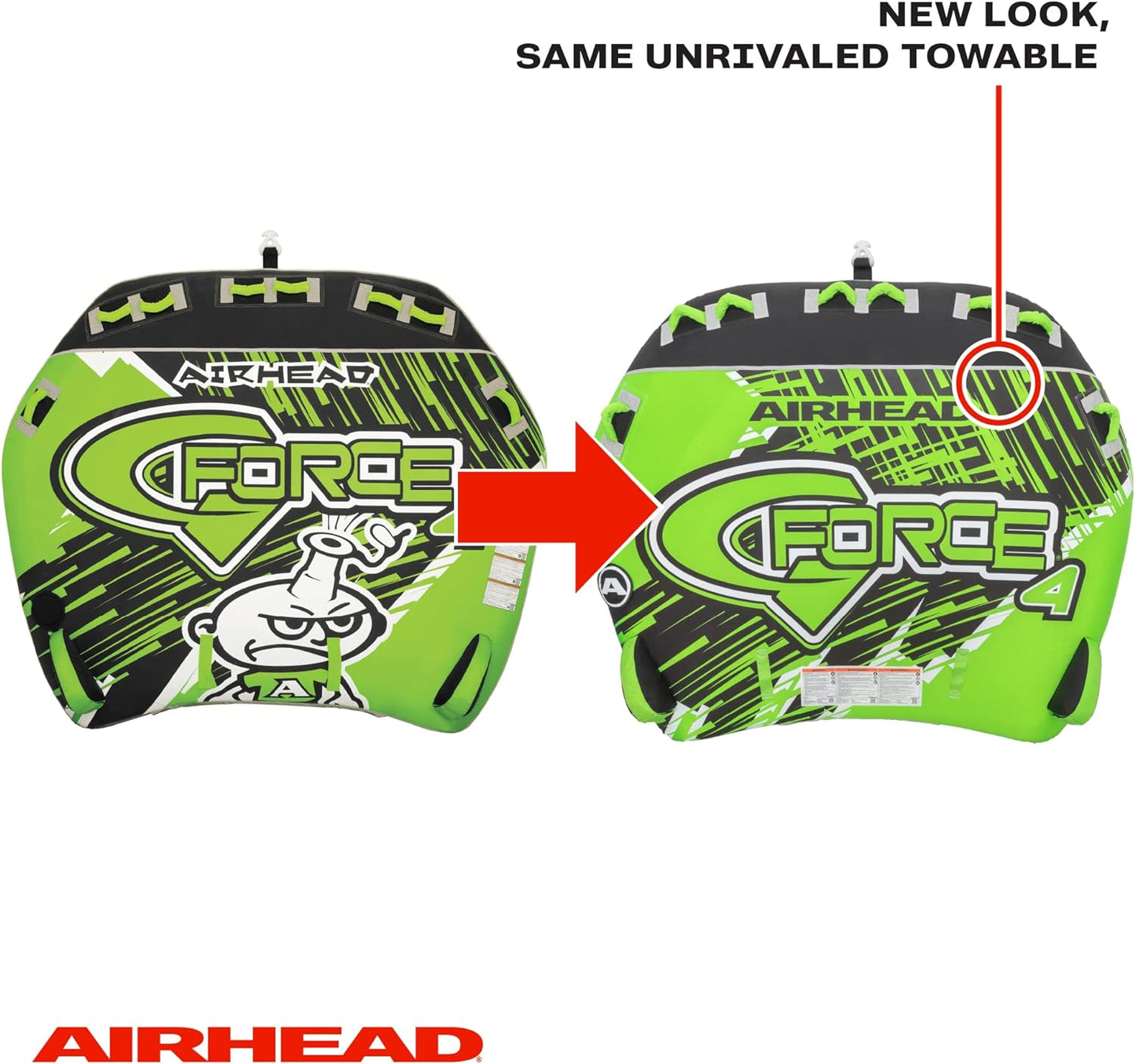 NEW - Airhead G-Force 4, 1-4 Rider Towable Tube for Boating - Retail $295