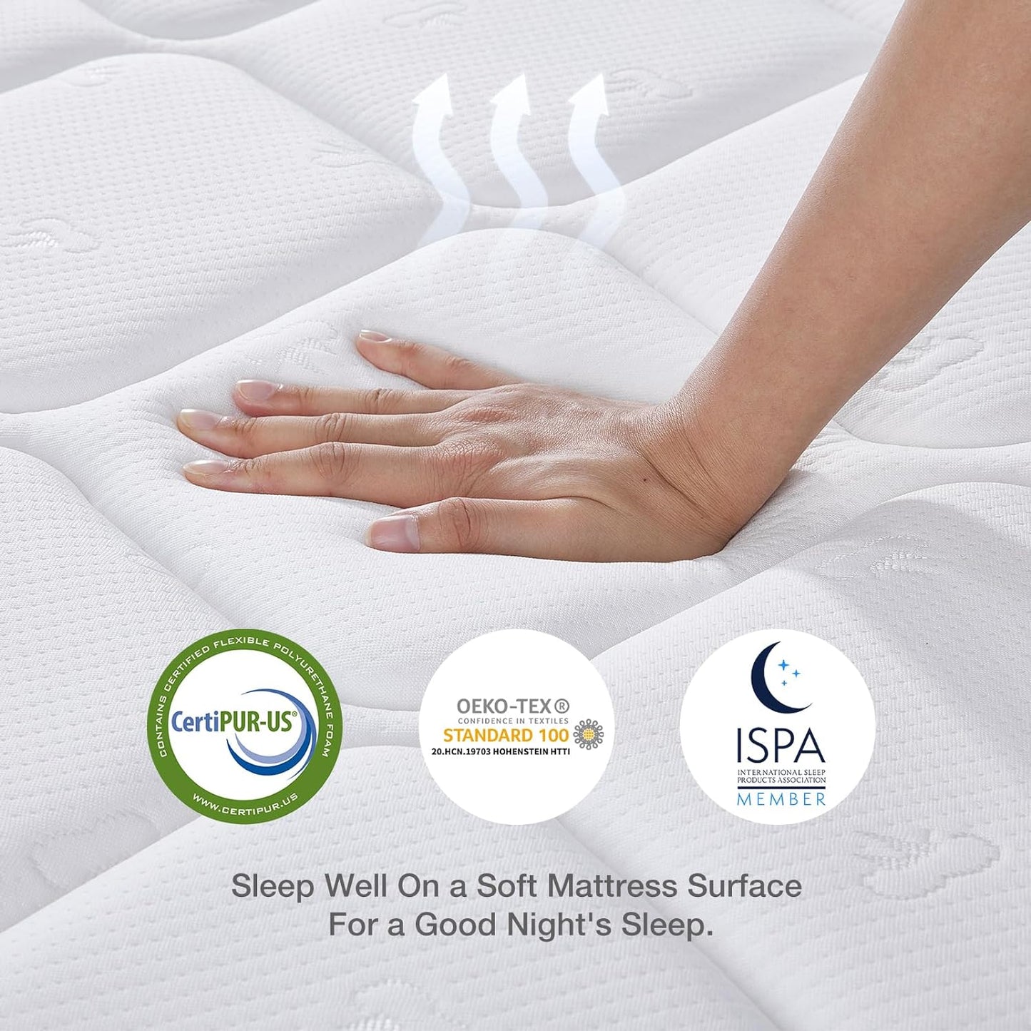 NEW - Novilla Queen Mattress, 12 Inch Hybrid Mattress Queen with Comfort Foam,Innerspring Pillow Top Queen Mattress in a Box, Queen Size Mattress for Pressure & Pain Relief, Soft Feel but Supportive - Retail $225