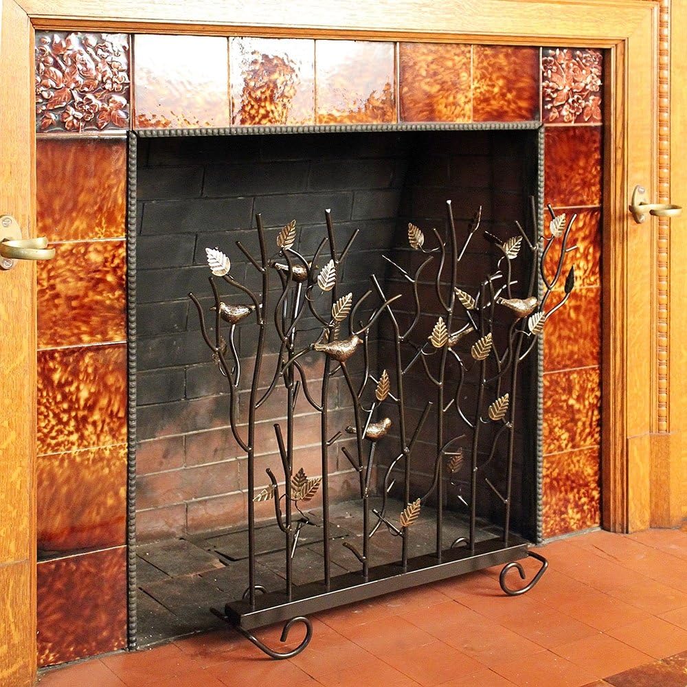 NEW - Minuteman International Birds Decorative Fireplace Summer Screen, Bronze 26 x 5 x 26 inches - Retail $142