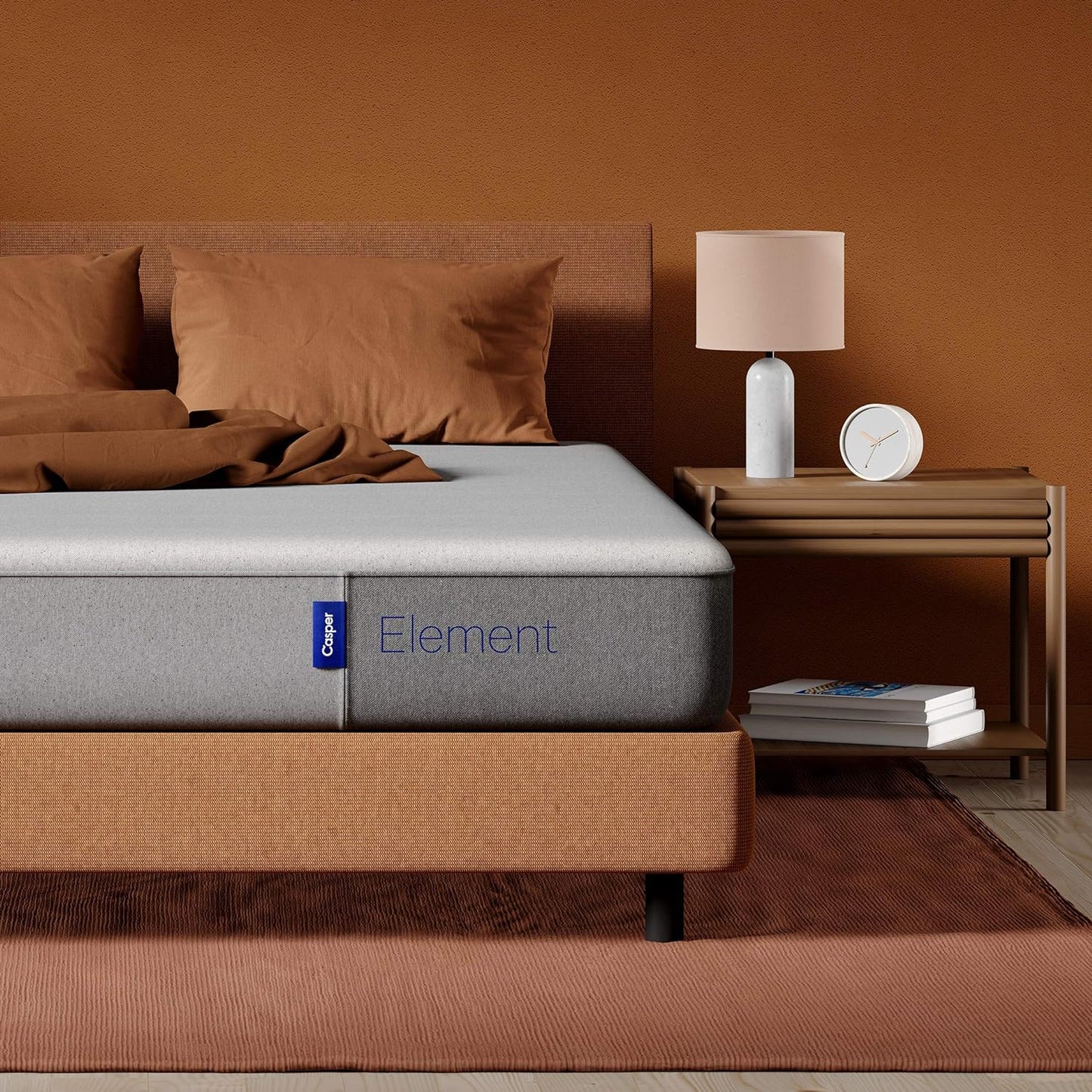 NEW - QUEEN Casper Sleep Element, Medium Firm Mattress - Memory Foam AirScapeTM Cooling + Support -  CertiPUR-US Mattress, Grey - Retail $595