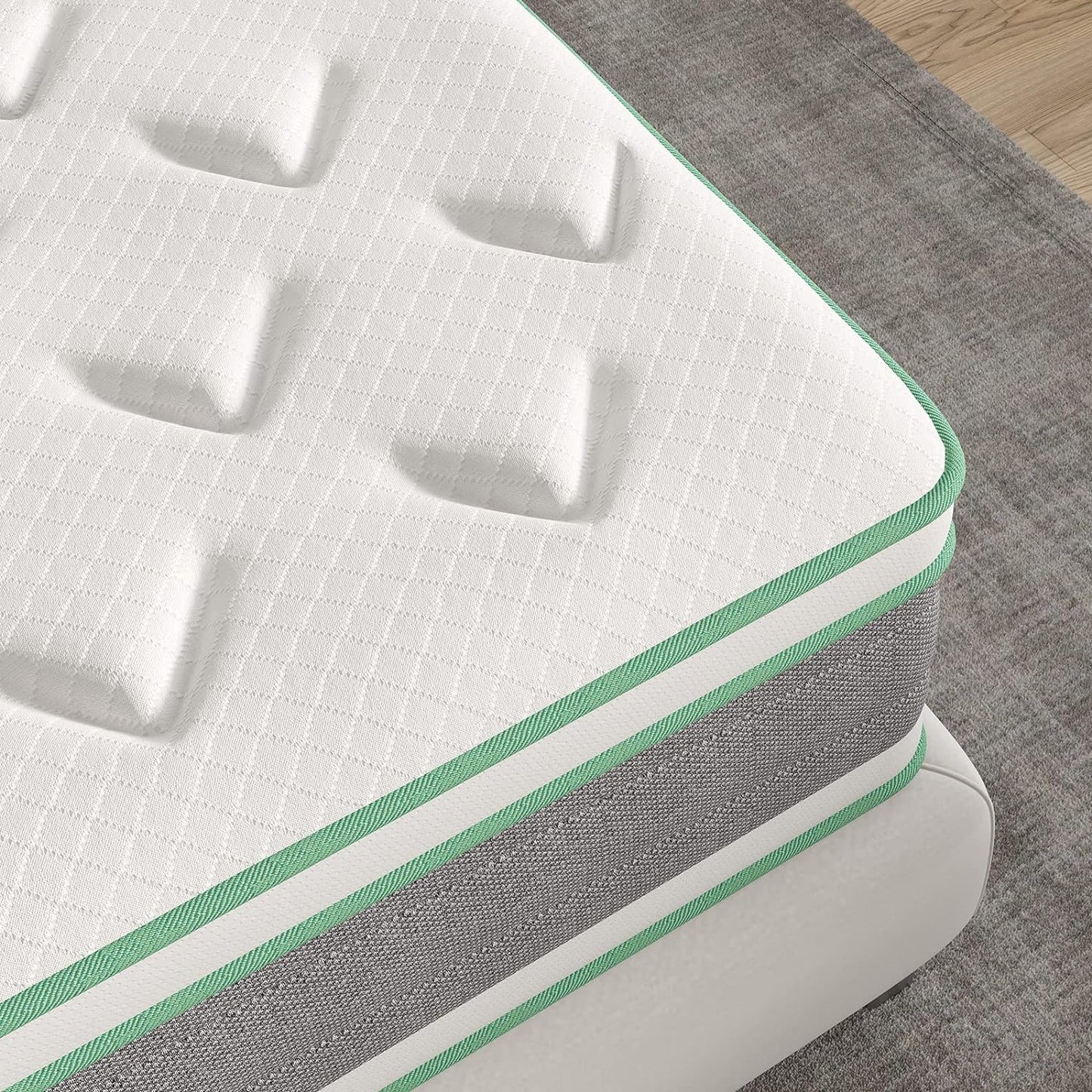 NEW - Novilla California King Mattress 12 Inch Hybrid Mattress, Innerspring - Retail $331