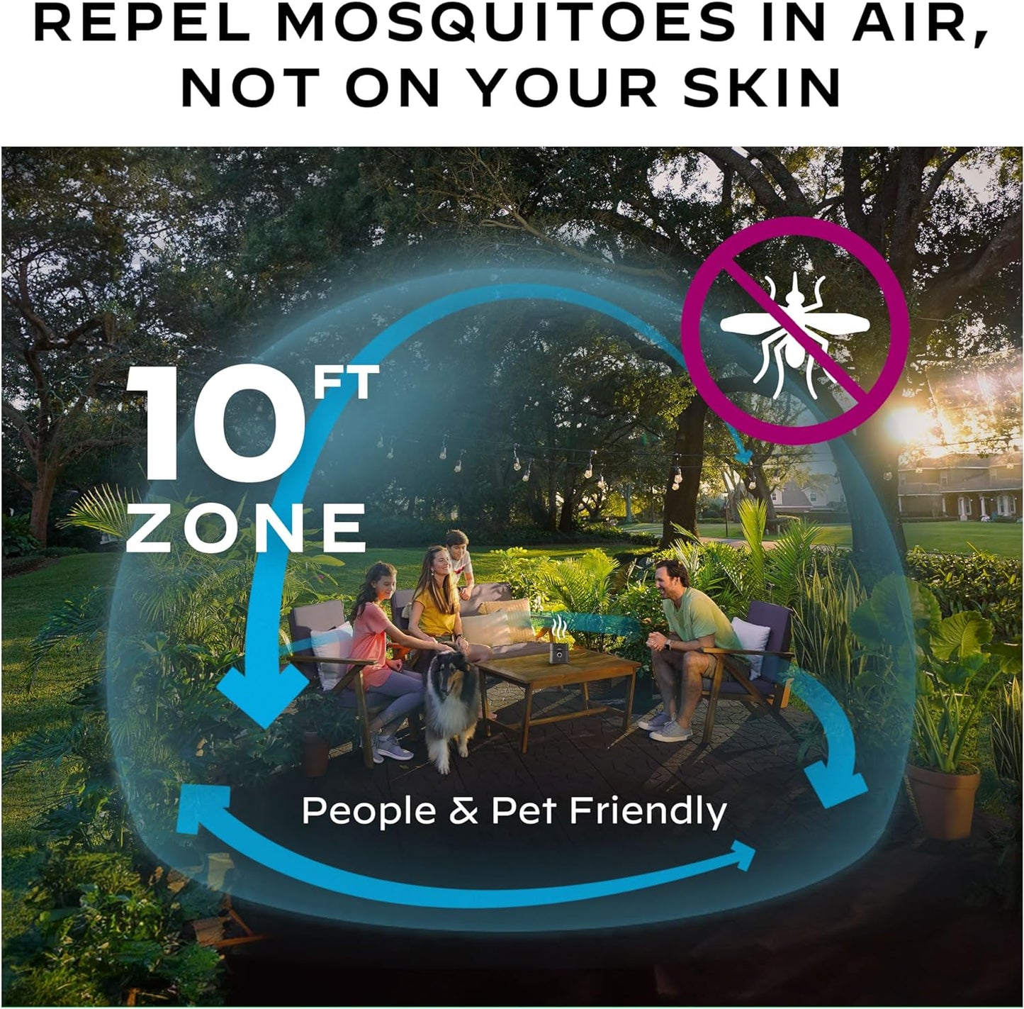 Thermacell Mosquito Repellent Radius Zone, Gen 2.0, Rechargeable; Includes 12-Hour Mosquito Repellent Refill; No Candle or Flame, Easy to Use & Long Lasting; Bug Spray Alternative - Retail $35