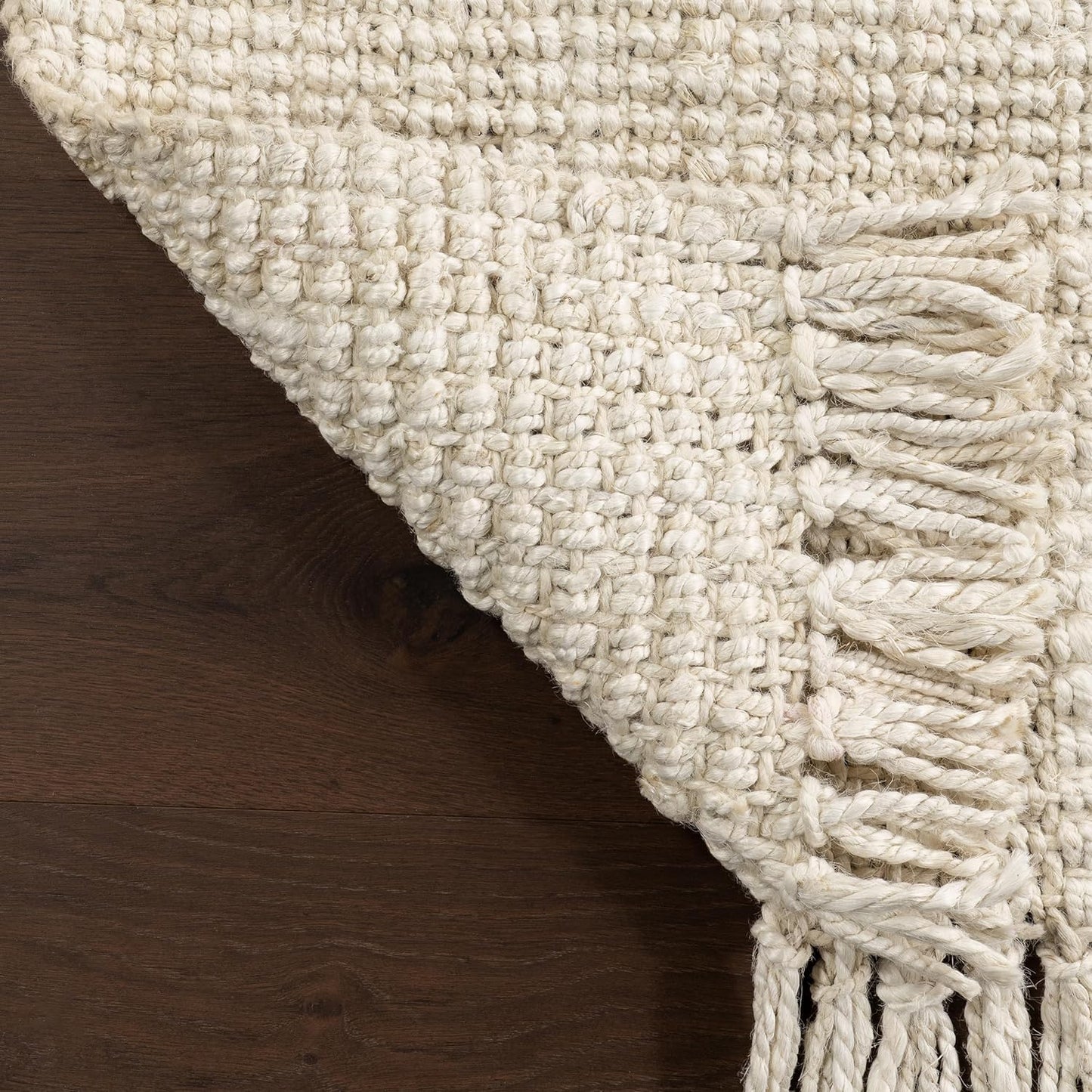 NEW - nuLOOM Daniela Farmhouse Chunky Jute Area Rug, 6x9, Off-white - Retail $149