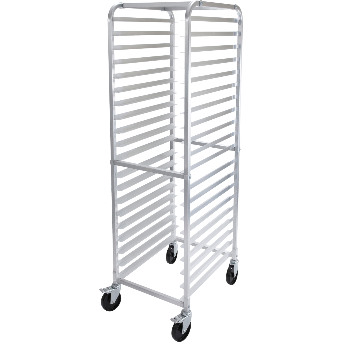 Winco Aluminum Sheet Pan Rack with Casters, 3" Spacing, Aluminum - Retail $179