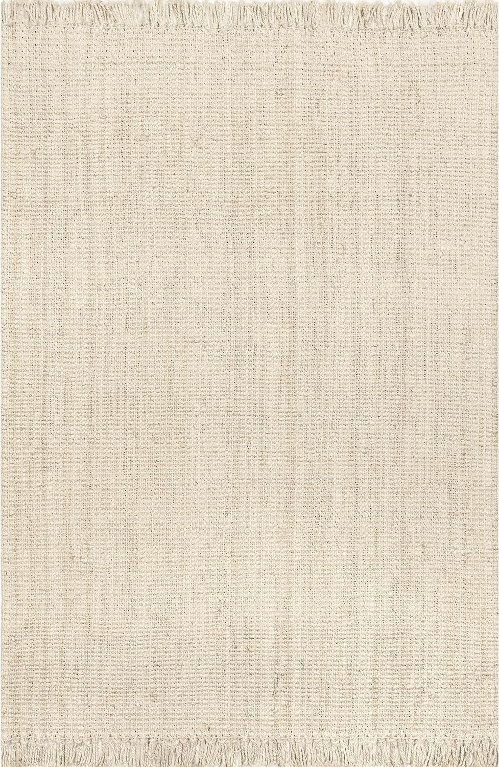 NEW - nuLOOM Daniela Farmhouse Chunky Jute Area Rug, 6x9, Off-white - Retail $149