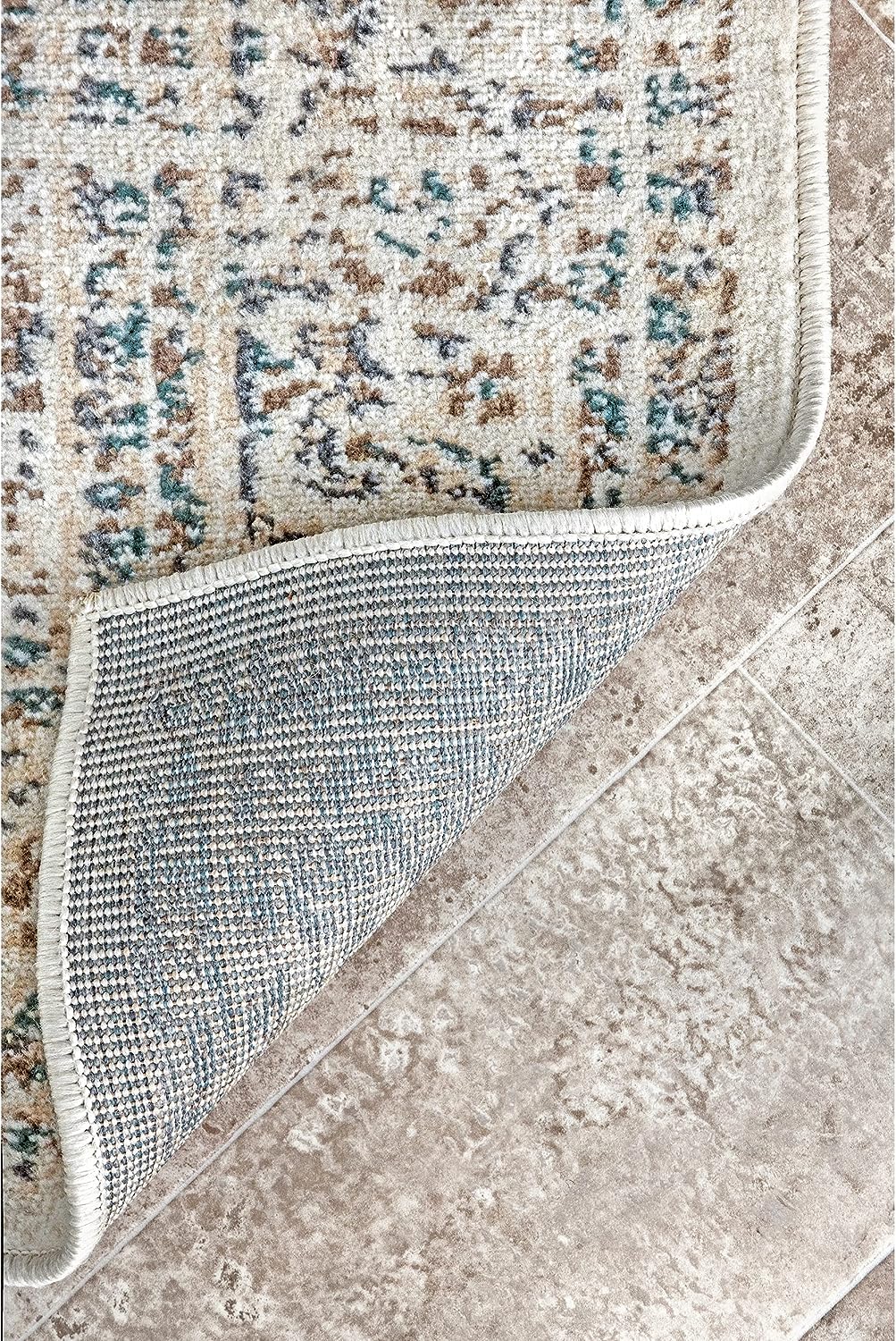 NEW - nuLOOM Tanith Vintage Medallion Area Rug, 9' x 12', Cream, Rectangular - Retail $104