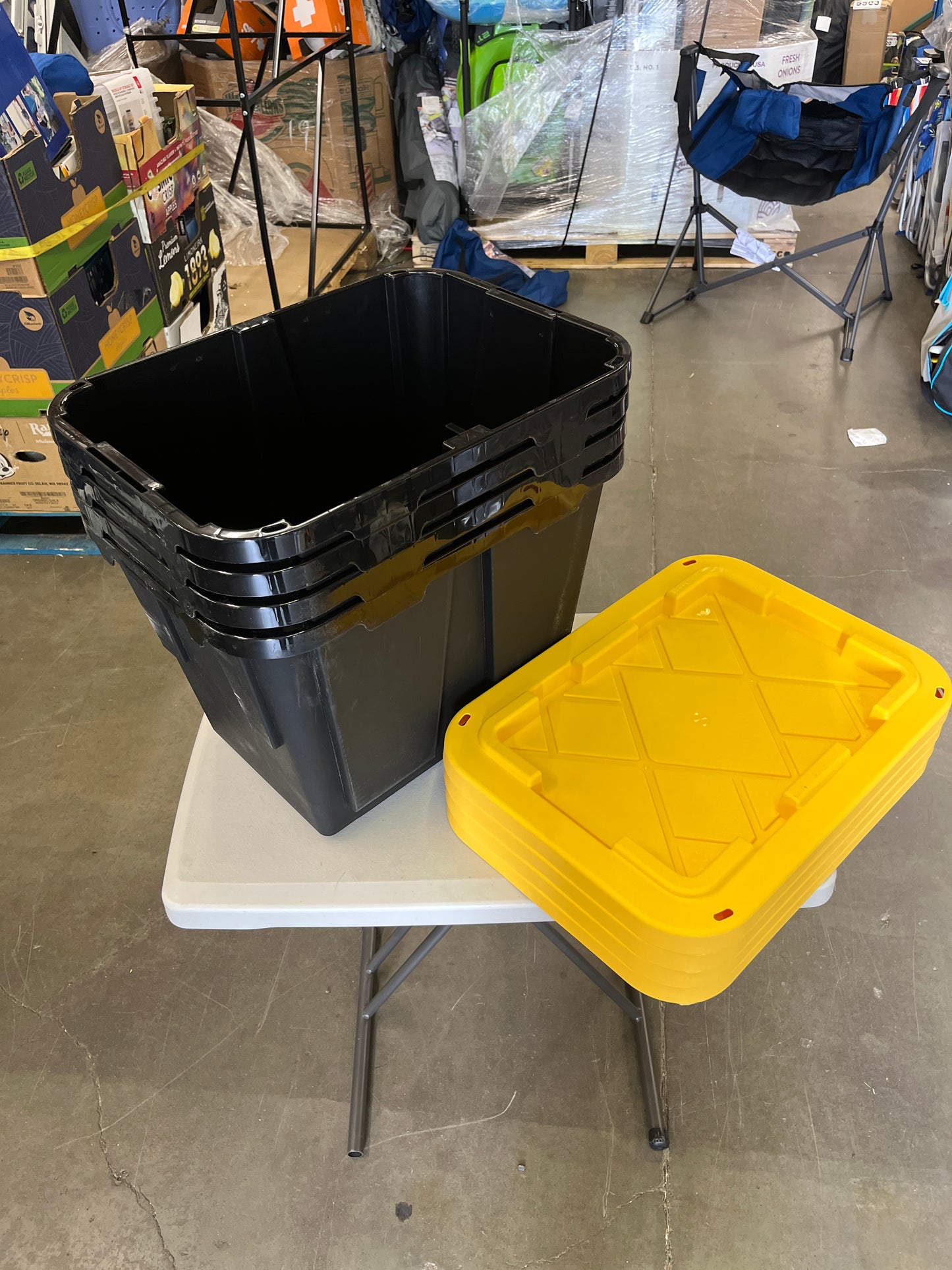 Greenmade 12 Gallon Storage Bin, 4-pack - Retail $36