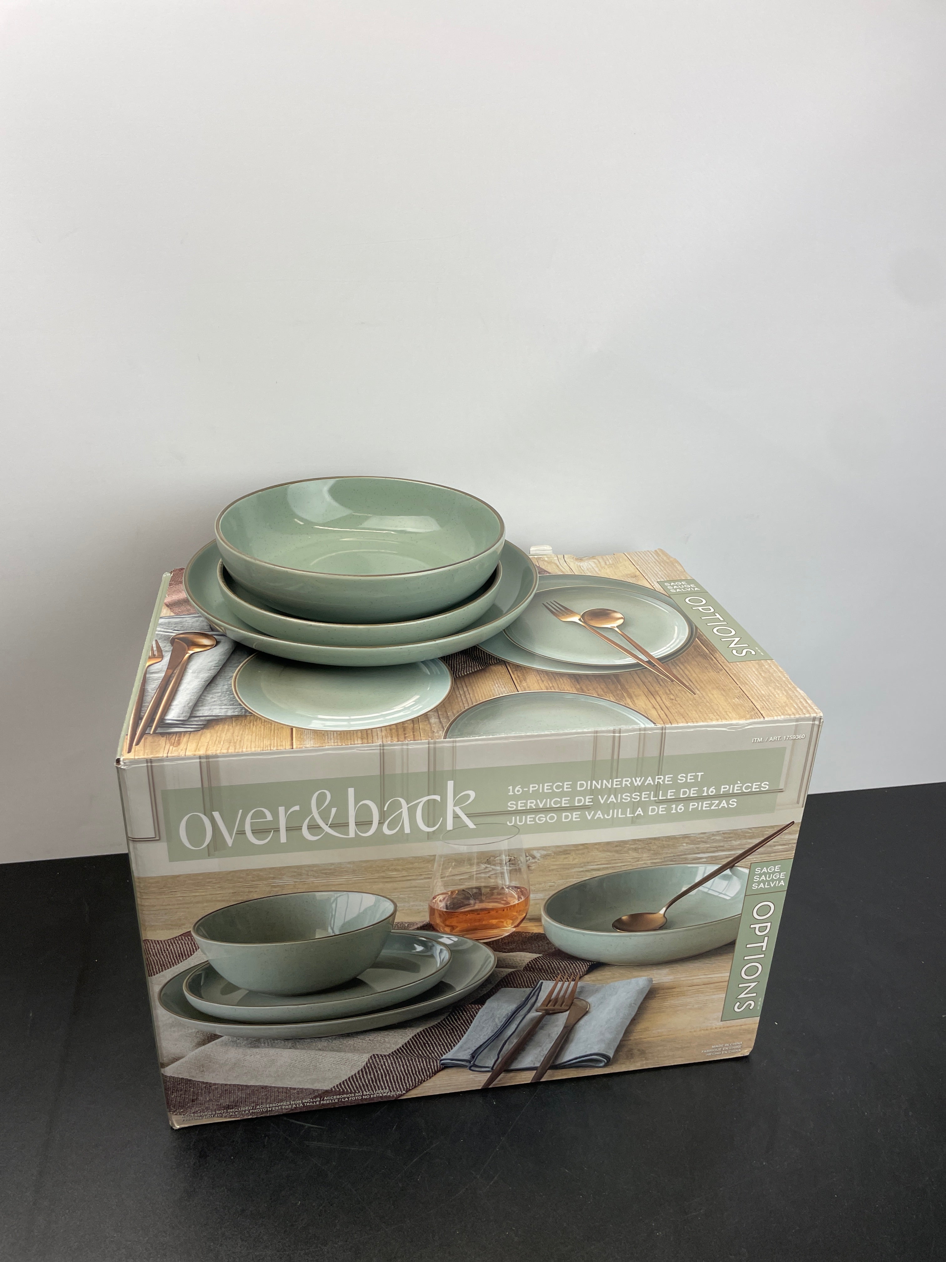 Amazon.com | DOWAN Ceramic Dinnerware Sets, 16 Pieces Dish