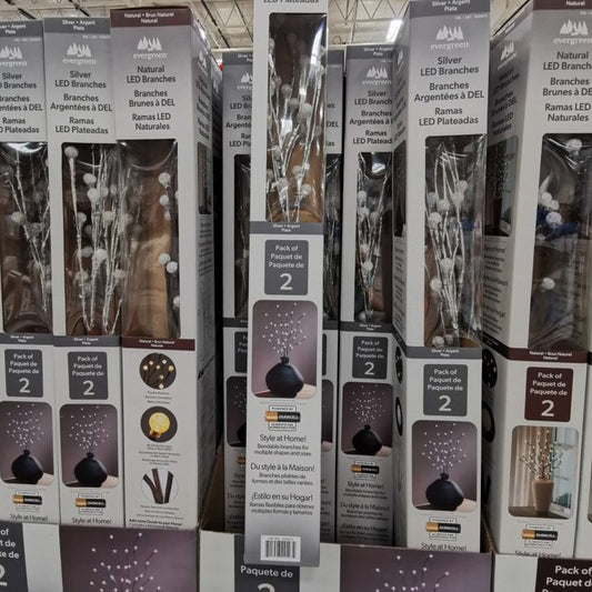 Costco - Evergreen 32″ LED Décor Branches, 2-Pack - Retail $12