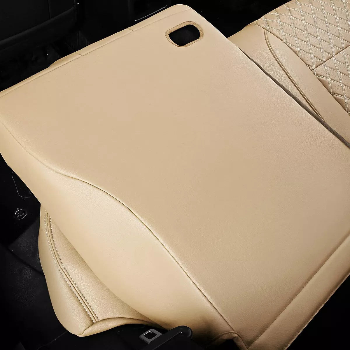 NEW - NS YOLO Full Coverage Faux Leather Custom Car Seat Covers Fit for Toyota Corolla (2020-2022 Corolla Hybrid, Beige) - Retail $229