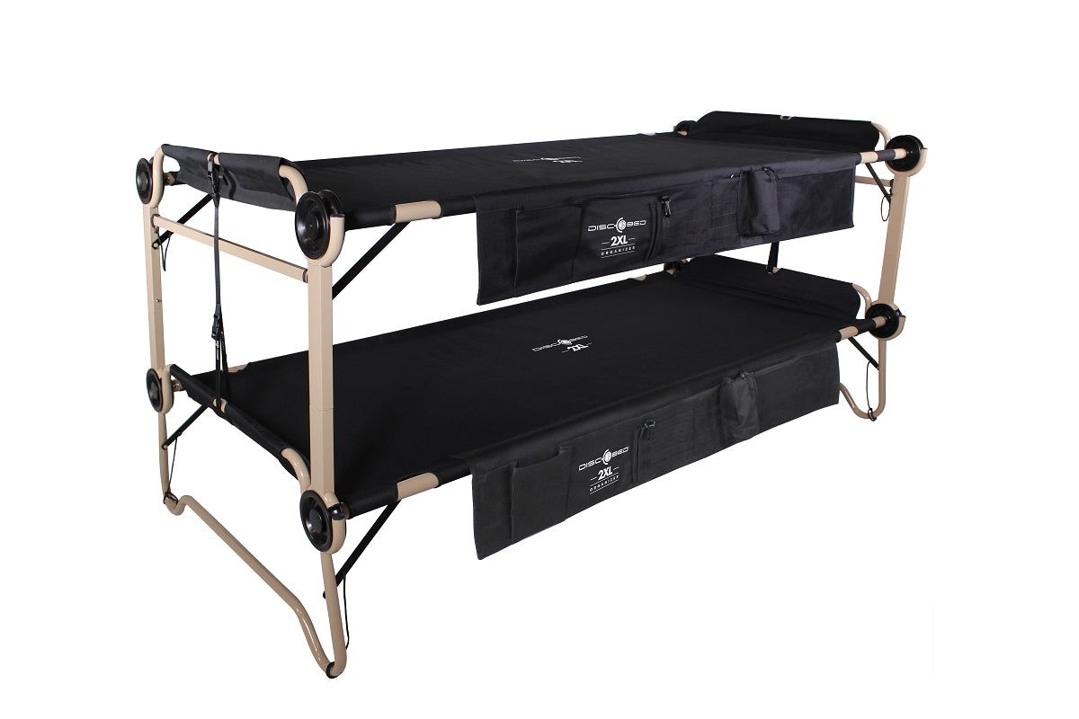 Disc-O-Bed Black XL Portable Cot Bundle - Retail $329