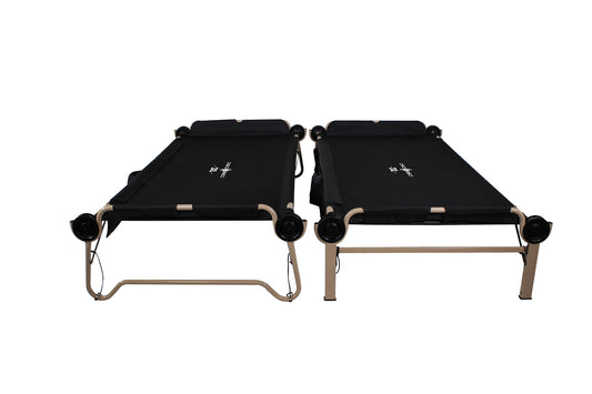 Disc-O-Bed Black XL Portable Cot Bundle - Retail $329