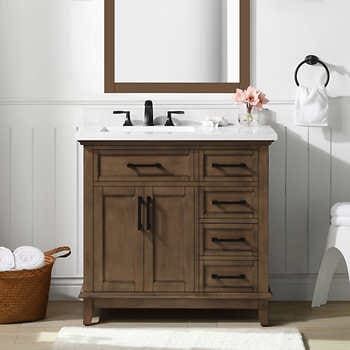 Ove Decors WHITE 36" Dylan Vanity - Retail $899