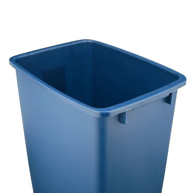 Rubbermaid 9 gal Plastic Kitchen Trash Can, Blue