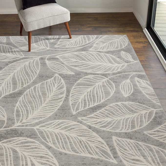 NEW - Costco - Avia Area Rug Collection, Jailyn Grey 8'8" x 13' - Retail $599