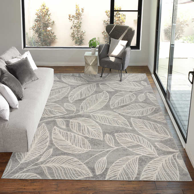 NEW - Costco - Avia Area Rug Collection, Jailyn Grey 8'8" x 13' - Retail $599