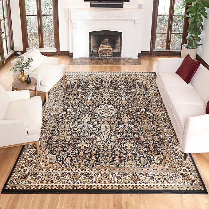 NEW - Costco - Thomasville Timeless Classic Rug Collection, Varick Black 7'10"  10' - Retail $309