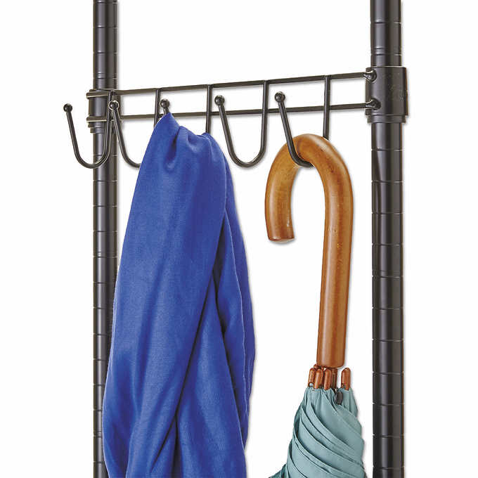 NEW - Alera Black Wire Garment Rack with Casters 48" x 18" x 75" NSF - Retail $139