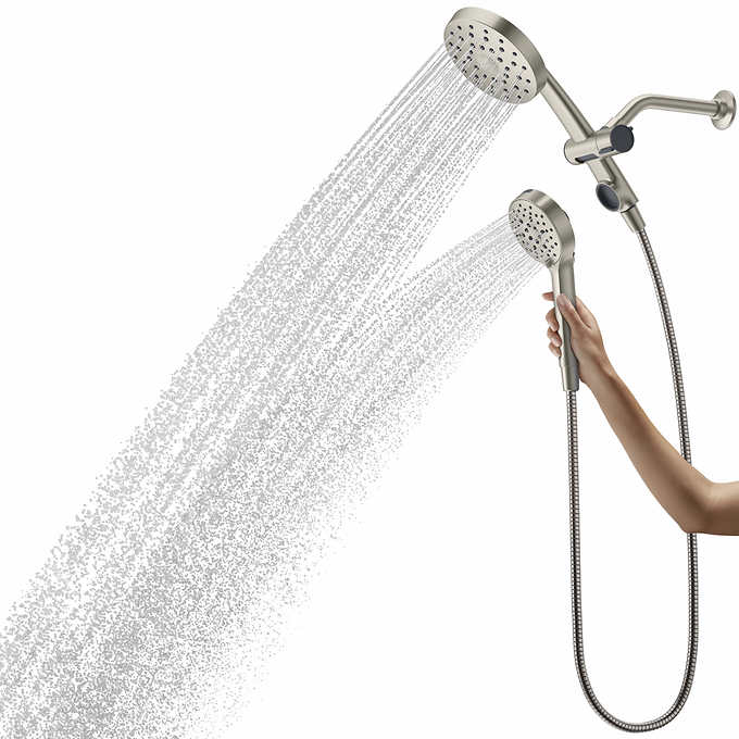 Kohler Prone - Brushed Nickel - 3-in-1 Multifunction Shower Head with PowerSweep - Retail $89