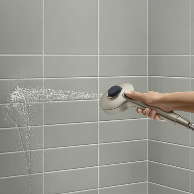 Kohler Prone - Brushed Nickel - 3-in-1 Multifunction Shower Head with PowerSweep - Retail $89