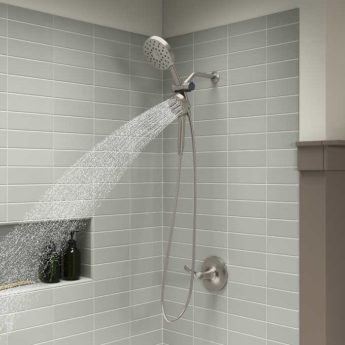 Kohler Prone - Brushed Nickel - 3-in-1 Multifunction Shower Head with PowerSweep - Retail $89