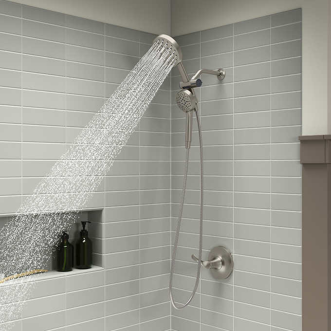 Kohler Prone - Brushed Nickel - 3-in-1 Multifunction Shower Head with PowerSweep - Retail $89