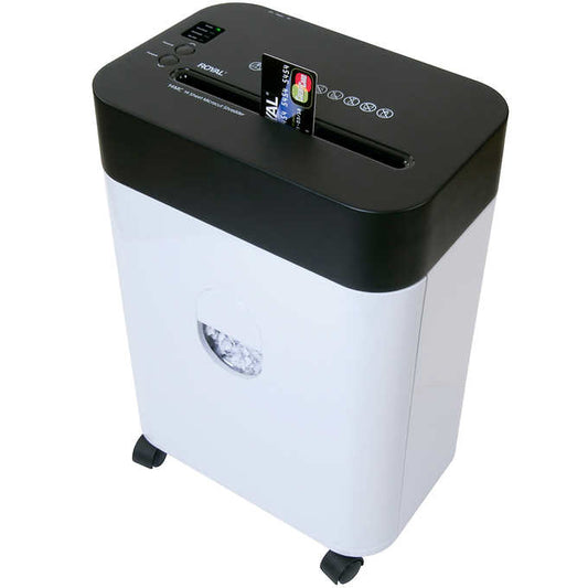 NEW w/d - Costco - Royal Shredder Micro-Cut Paper Shredder, 14-Sheet, Black/White - Retail $79