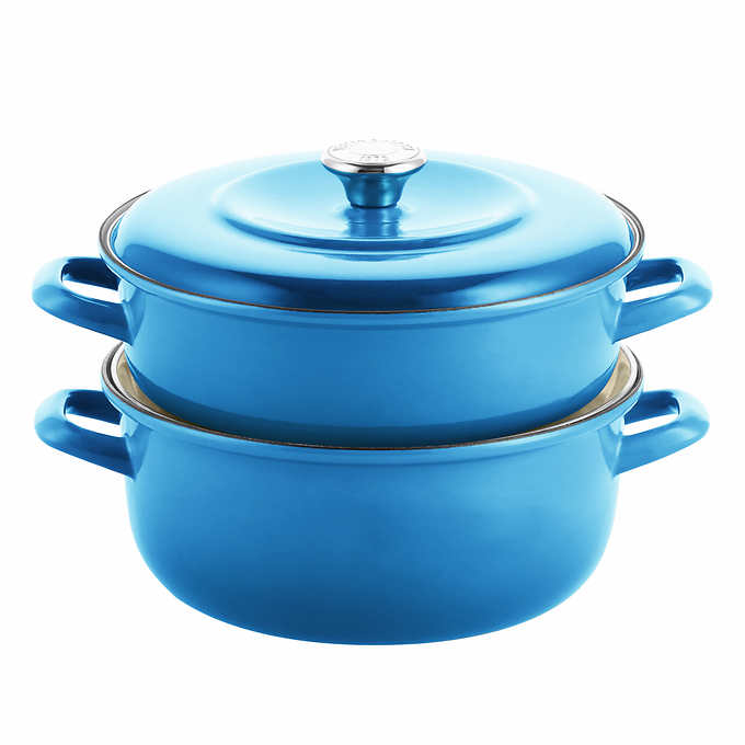 Merten & Storck 5.3-quart Enameled Iron Dutch Oven and 4-quart Casserole, 2-pack - Retail $129