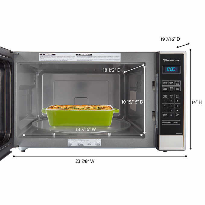 NEW - Panasonic Family Size 2.2CuFt Countertop Microwave Oven with Cyclonic Inverter Technology NN-SN97HS