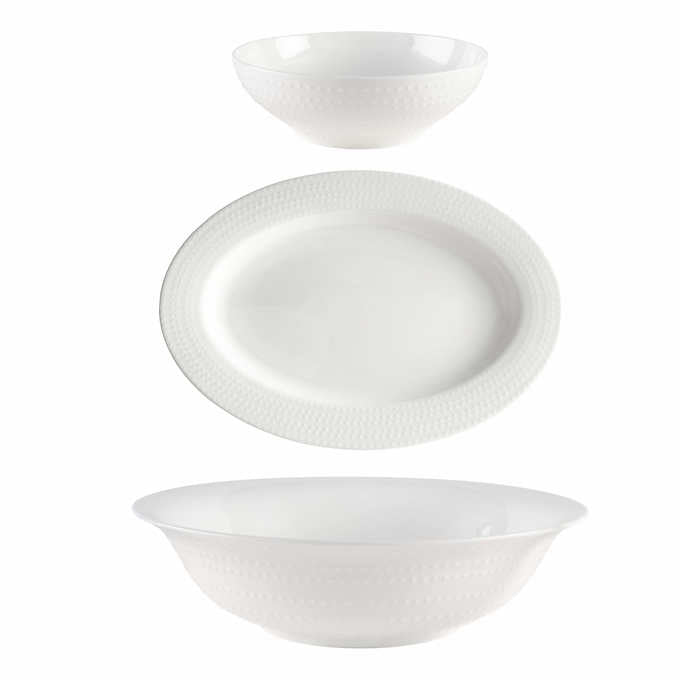 NEW - Mikasa Nellie 3-piece Serving Set - Retail $79