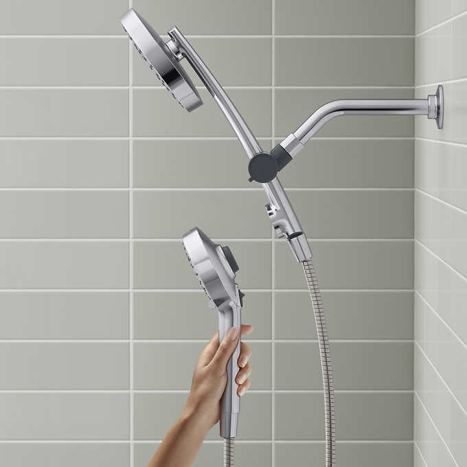 Kohler Prone - Chrome 3-in-1 Multifunction Shower Head with PowerSweep - Retail $99