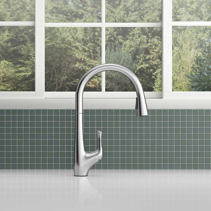 Kohler Bevin - Chrome - Pull-Down Kitchen Faucet - Retail $169