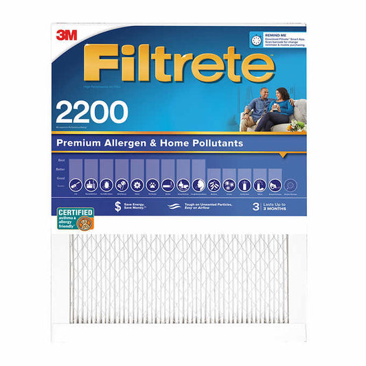 NEW - 3M 2200 Series Filtrete 1" Filter - Retail $14