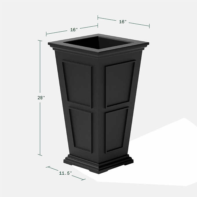 NEW - 28" Brixton Planter by Veradek, 2-pack - Retail $119