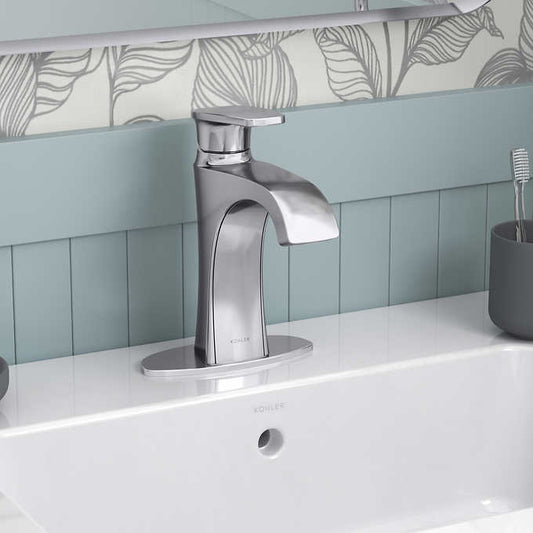 NEW - Kohler Tome Single-Handle Bathroom Faucet (Chrome) - Retail $99