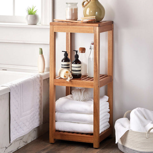 Costco - Mesa 3-Tier Acacia Storage Shelf - Retail $39