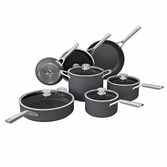 Ninja NeverStick Premium Hard-Anodized 12-piece Non-Stick Cookware Set - Retail $199