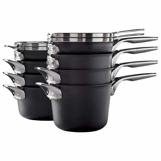 NEW - Calphalon Premier 12-Piece Non-Stick Space Saving Cookware - Retail $399