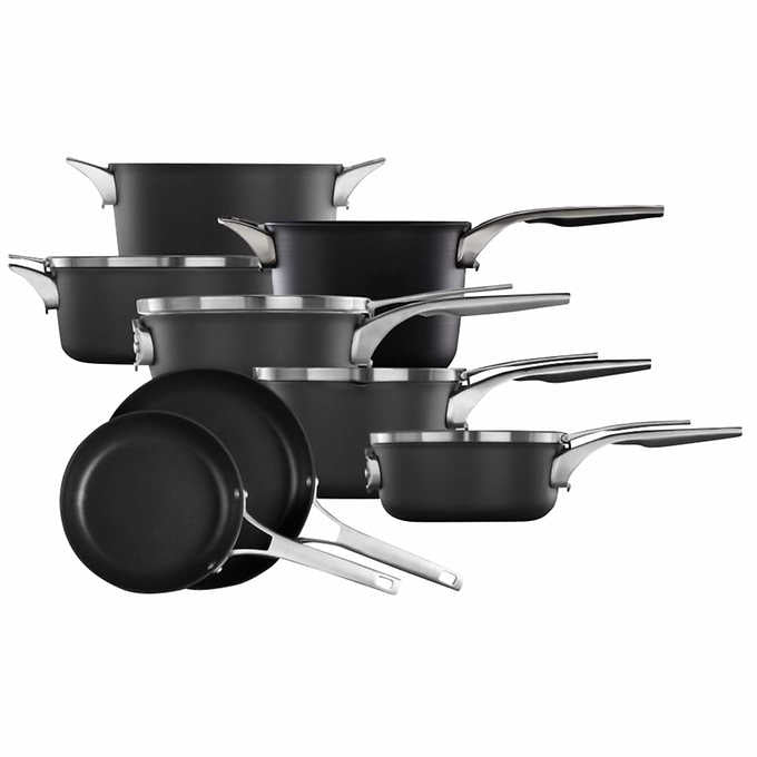 NEW - Calphalon Premier 12-Piece Non-Stick Space Saving Cookware - Retail $399