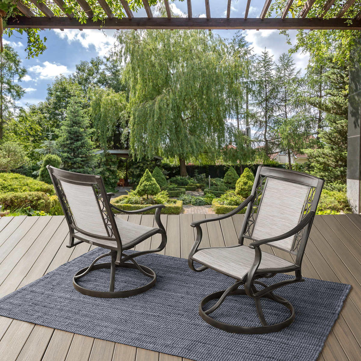 Like NEW - Costco - Agio Kimberling Swivel Rocker Outdoor Chairs 2-pack - Retail $549