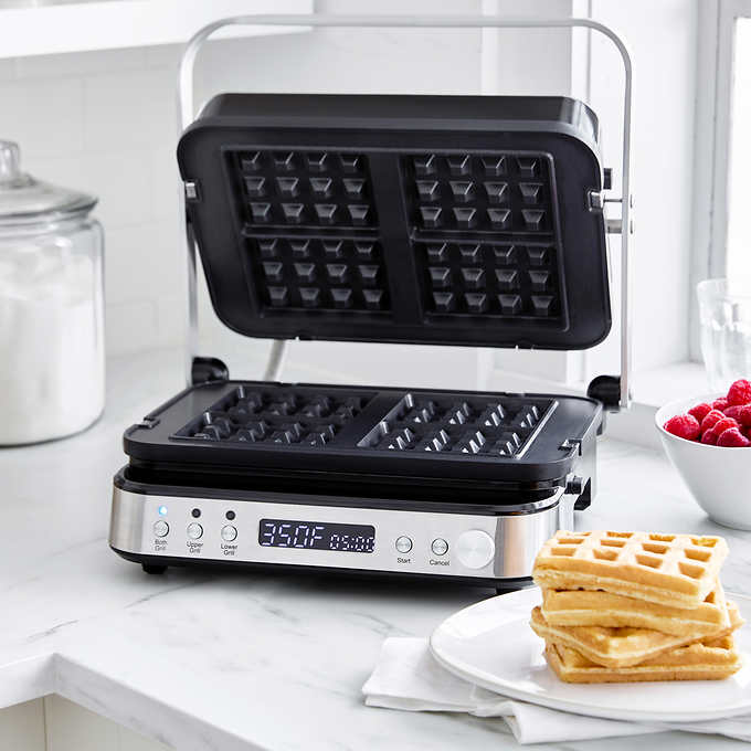 NEW - Costco - GreenPan 7-in-1 Ceramic Nonstick Grill Griddle and Waffle Maker - Retail $139